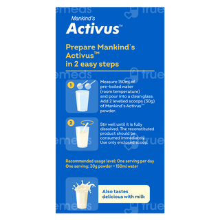Activus Vanilla Flavour Zero Added Sucrose Refill Powder 400Gm